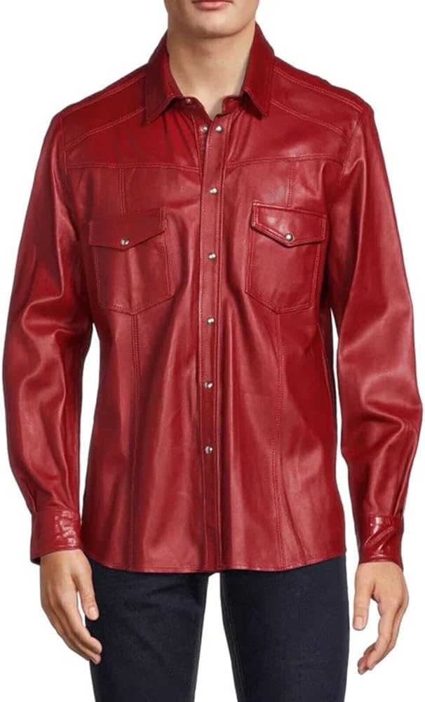 Discover the world of leather-based shirts for males.